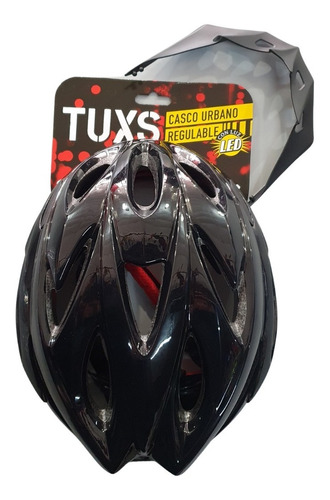 Casco Tuxs Bicicleta Mtb Regulable Con Luz Trasera Ram