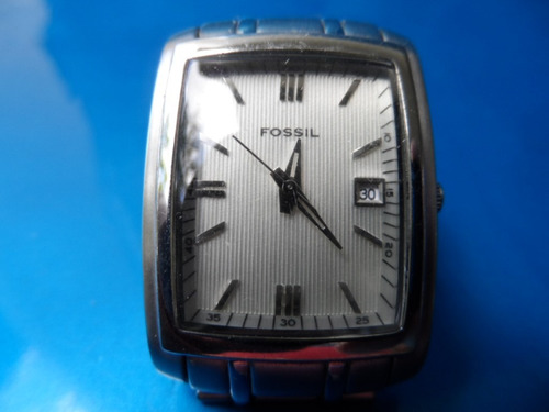 Relógio Fossil Calendário Pr 5327 Japan Caixa Metal Cromado