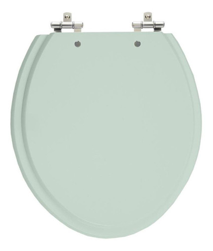 Assento Laqueado Oval Verde Claro Tampa Para Vaso Universal