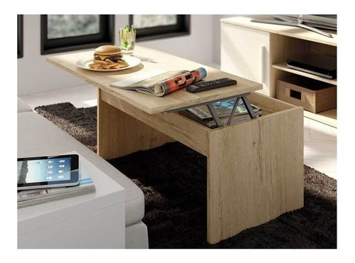 Mesa Ratona Elevable De Centro Moderna Living Fabrica Me-206