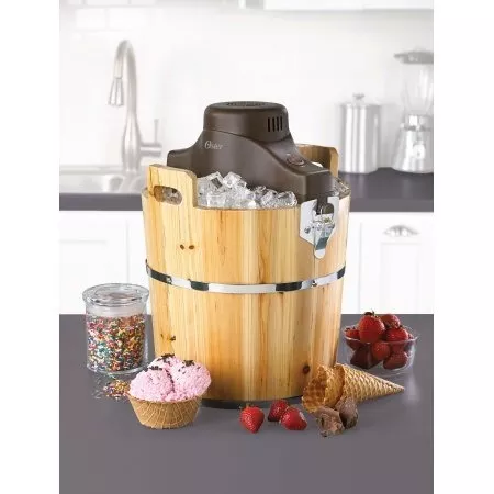 Máquina para hacer Helado Oster 4-Quart Cubeta Madera de Pino 