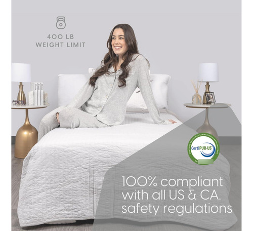 Cama Plegable Deluxe Individual Con Colchón De Espuma Blanco Nombre Del Diseño