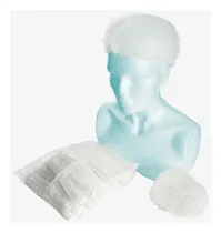 Comprar Cofia Gorro Desechable Plisado Paquete Con 100 Piezas Blanco