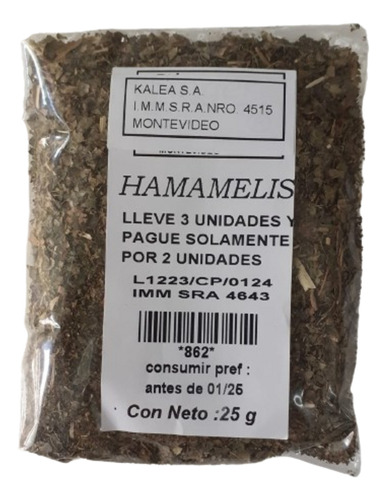 Hammamelis 25gr. Compre 3 Pague 2.