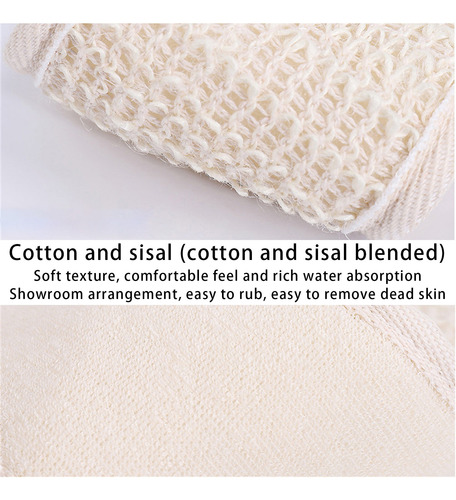 Toalla De Baño Con Correa Retráctilla Natural, Fibra Bastada