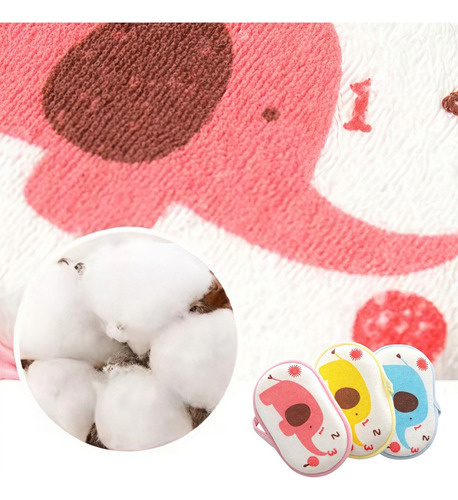 Bonita Esponja De Baño Para Bebés De 3 Piezas