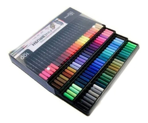 100 Indra Dual Brush Pincel Lettering Acuareleable Tombow