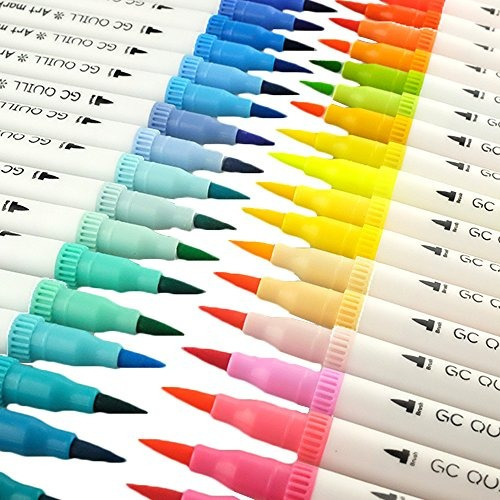 Gc 100 Dual Tip Brush Pen Marker Set Puntas De Cepillo Flexi