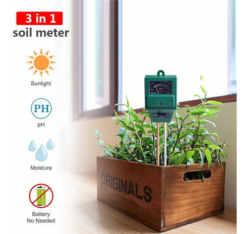 Medidor De Ph, Humedad , Luz Para Suelos , Plantas A15