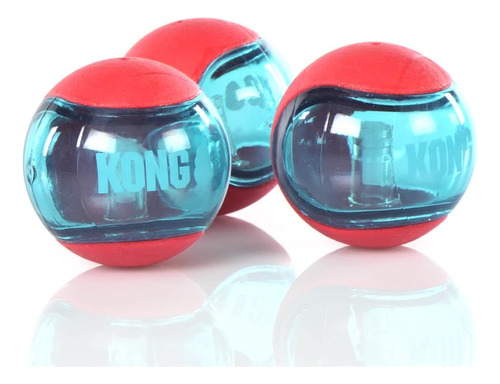 Kong Squeezz Action Ball Pelota Para Perro Con Sonido Mx3und