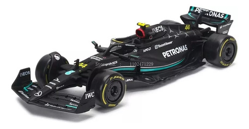 Fórmula 1 Mercedes W14 E Performance #44 Lewis Hamilton Cor Preto