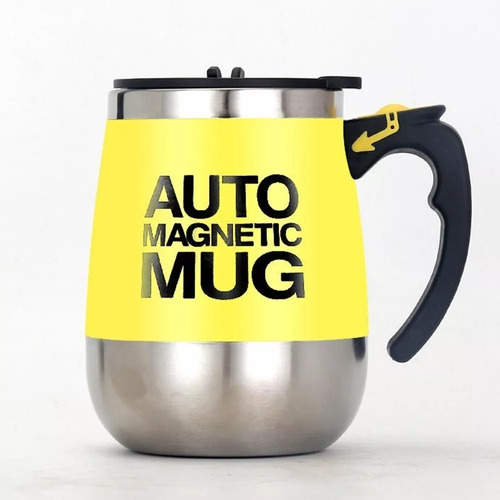 Taza Mezcladora Automática Recargable / Imán  De Acero Inox.