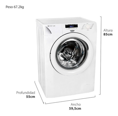 Lavarropas automático Drean Next 7.10 ECO blanco 7kg 220 V