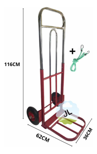 Carro Plegable Carga Aluminio Yegua Grande 200kg