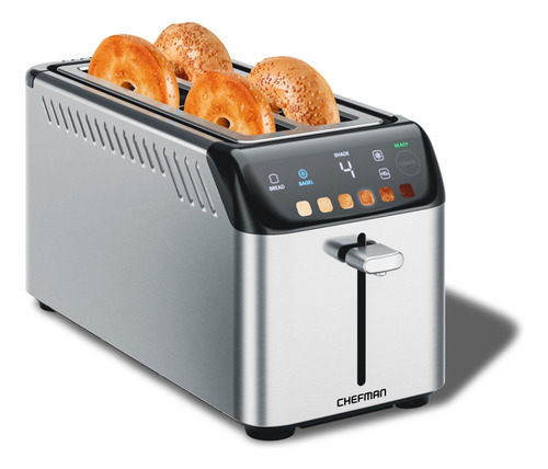 Tostadora Chefman Con 4 Espacios Rj31-ss-t-ls-mx