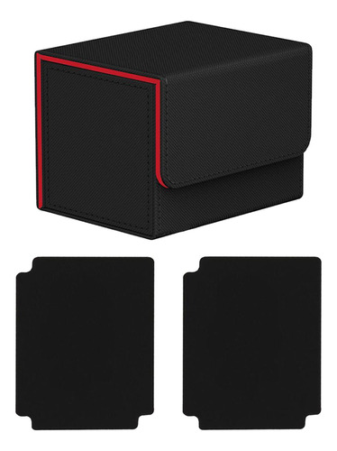 Caja De Baraja De Cartas Coleccionables, Soporte Negro Rojo