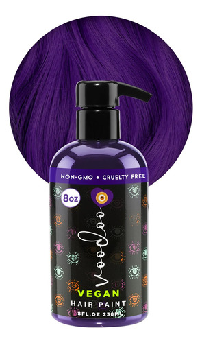 Voodoo - Pintura Para El Cabello Morado (aura) De 8 Onzas, T