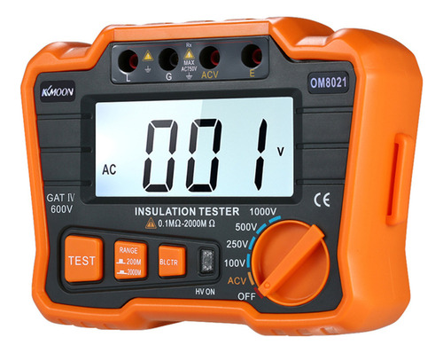 Probador De Resistencia Dcv Megómetro Megger Tester Con Pant