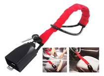 Comprar Bloqueo Candado Traba Volante Con Cinturon De Seguridad