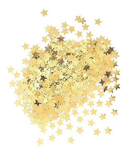 Confeti Metálico Estrella, Oro