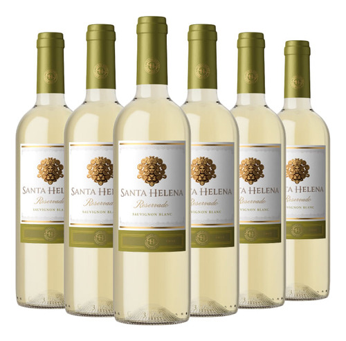 Kit Vinho Branco Santa Helena Reservado Sauvignon Blanc 750m