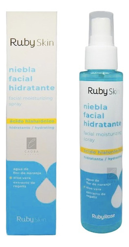 Ruby Rose Skin Niebla Facial Bruma Hidratante Ac Hialuronico