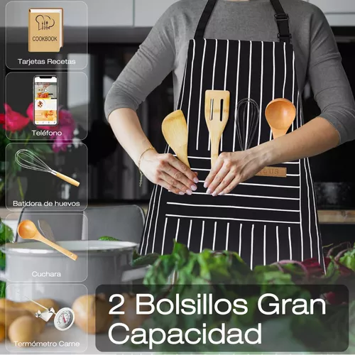 Ropa para cocina 3 pcs De Cocina Mandil Para Mujer Hombre Delantal NEW  Multiuso