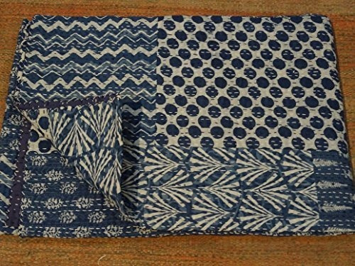 Tribal Textiles De Asia Color Índigo Mano Bloque Impre