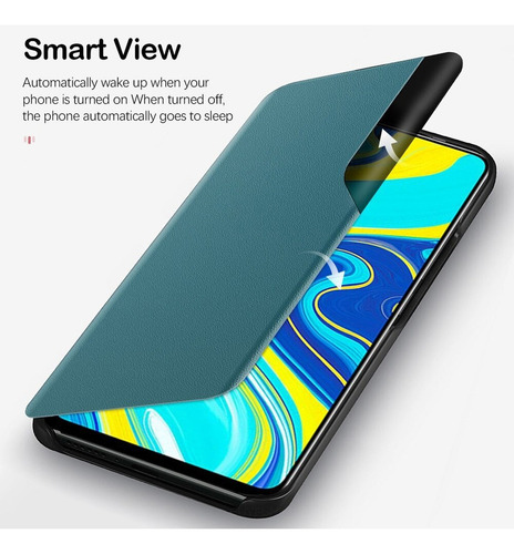 Fc Funda De Piel Con Tapa Y Ventana Inteligente Para
