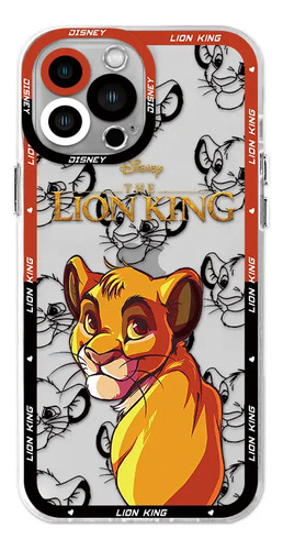 Funda Para iPhone 15, 12, 11, 13, 14, El Rey León, Transpare