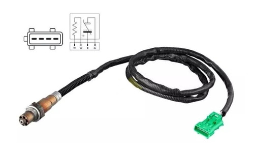 Imagen 2 de 7 de Sonda Lambda Ficha Verde Peugeot 2008 Thp