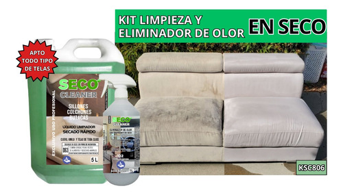 Kit Quitamanchas Elimina Olor Tapizado Sillon Colchon Butaca