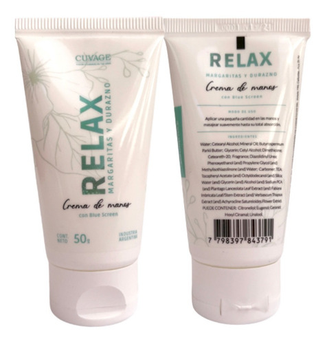 Imagen 3 de 3 de Crema Para Manos 50gr Pomo Cuvage Vitamina E Karite