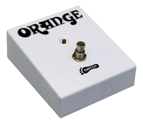 Pedal Orange Footswitch Fs-1 Mini Botón Simple Blanco