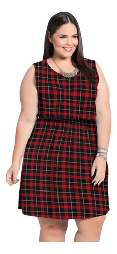 Vestido Preto Soltinho Moda Plus Size Cintura Com Elástico