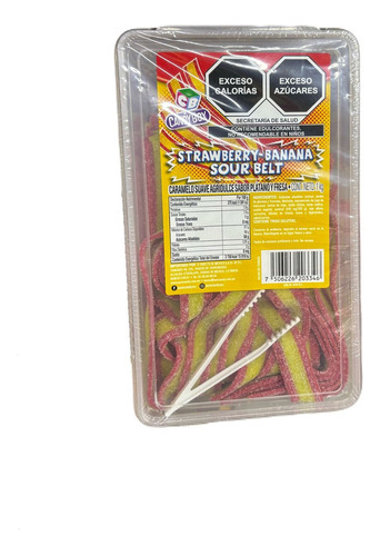 Caramelo Strawberry Banana Sour Belt 1kg