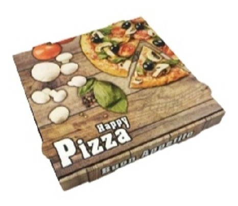 Cajas De Cartón Microcorrugado Para Pizza  33x33x4