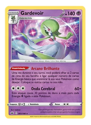 carta pokemon gardevoir 61/198 - español - cole - Comprar Cartas  Colecionáveis antigas no todocoleccion