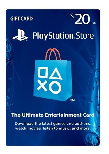 Psn Card 20 Usd - Playstation Network Card