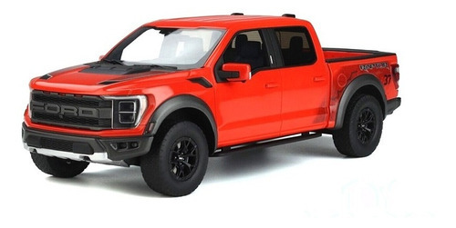Ford F150 Raptor Pickup Truck 2022 Color Cód. Naranja Color Código Naranja GT Spirit 1:18