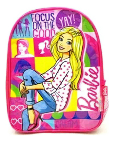 Mochila Barbie Espalda 12 Pulgadas Jardin 34600 Color Rosa