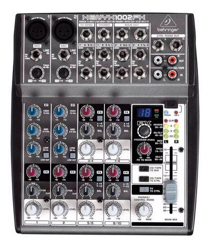 Mezcladora Xenyx 1002fx Behringer 10 Canales Efectos