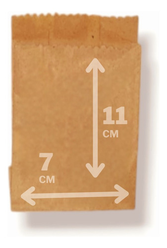 Bolsa Papel Kraft Panadería N° 00 X1000