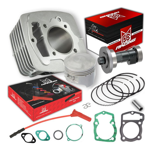 Kit Potência Nx/cbx/xr 200 C/pistão Crf 230cc Comando Bravo