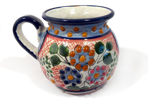 Jarro Mexicano De Talavera Poblana Barroca 400ml Flores #7