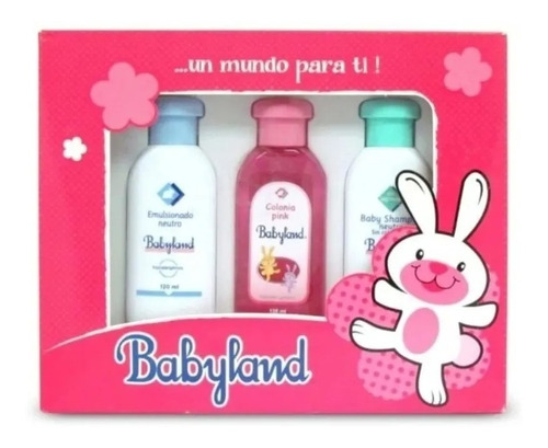 Estuche Babyland Pack Shampoo, Emulsionado Y Colonia