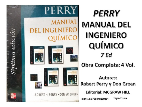 Perry Manual Del Ingeniro Químico 4 Vol.  7 Ed Mcgraw Hill