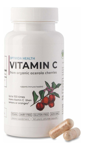 Optivida Vitamina C Con Extracto Orgnico De Cereza De Acerol