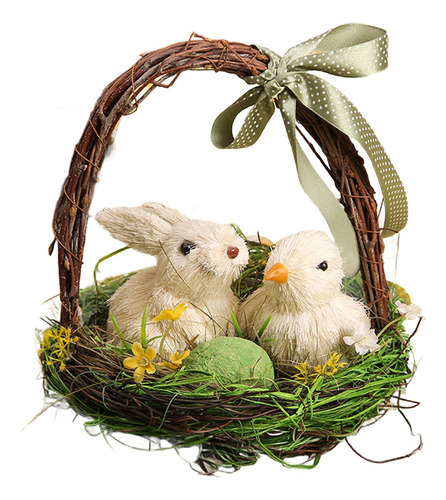 Decoración De Y Pollito De Pascua, Huevo De Pascua,