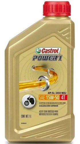 Aceite Castrol Power 1 4t 15w50 1lt Mav